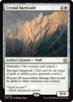 Magic: The Gathering - Foundations - Crystal Barricade - Normal