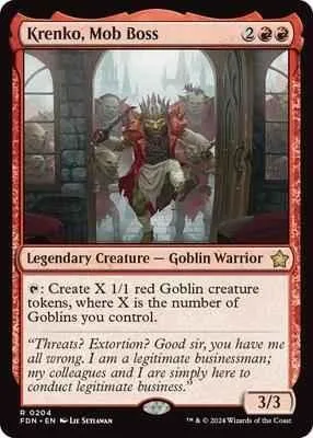Magic: The Gathering - Foundations - Krenko, Mob Boss - Normal