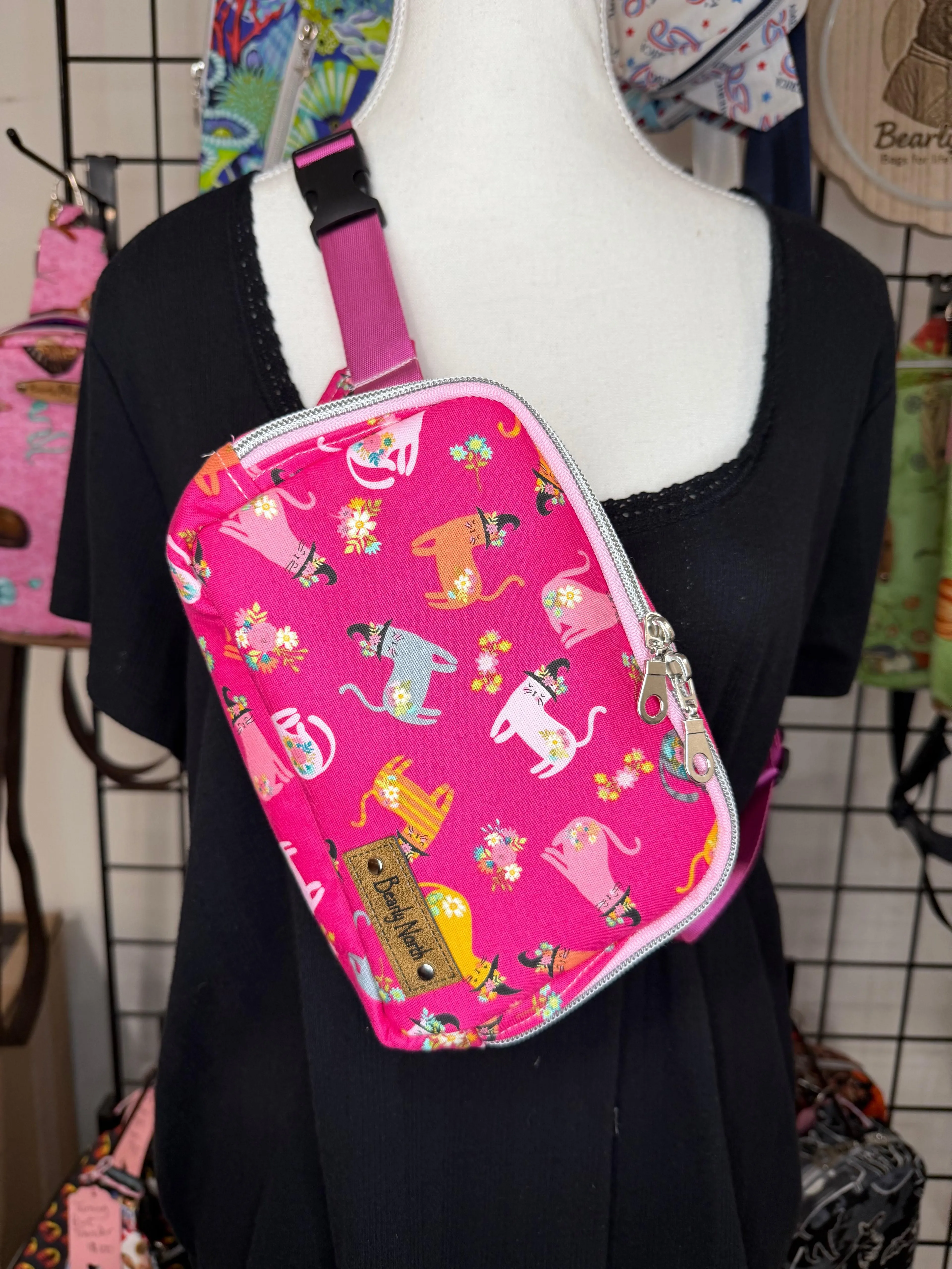 Cats in Hats Small Louie Sling to Waist Bag