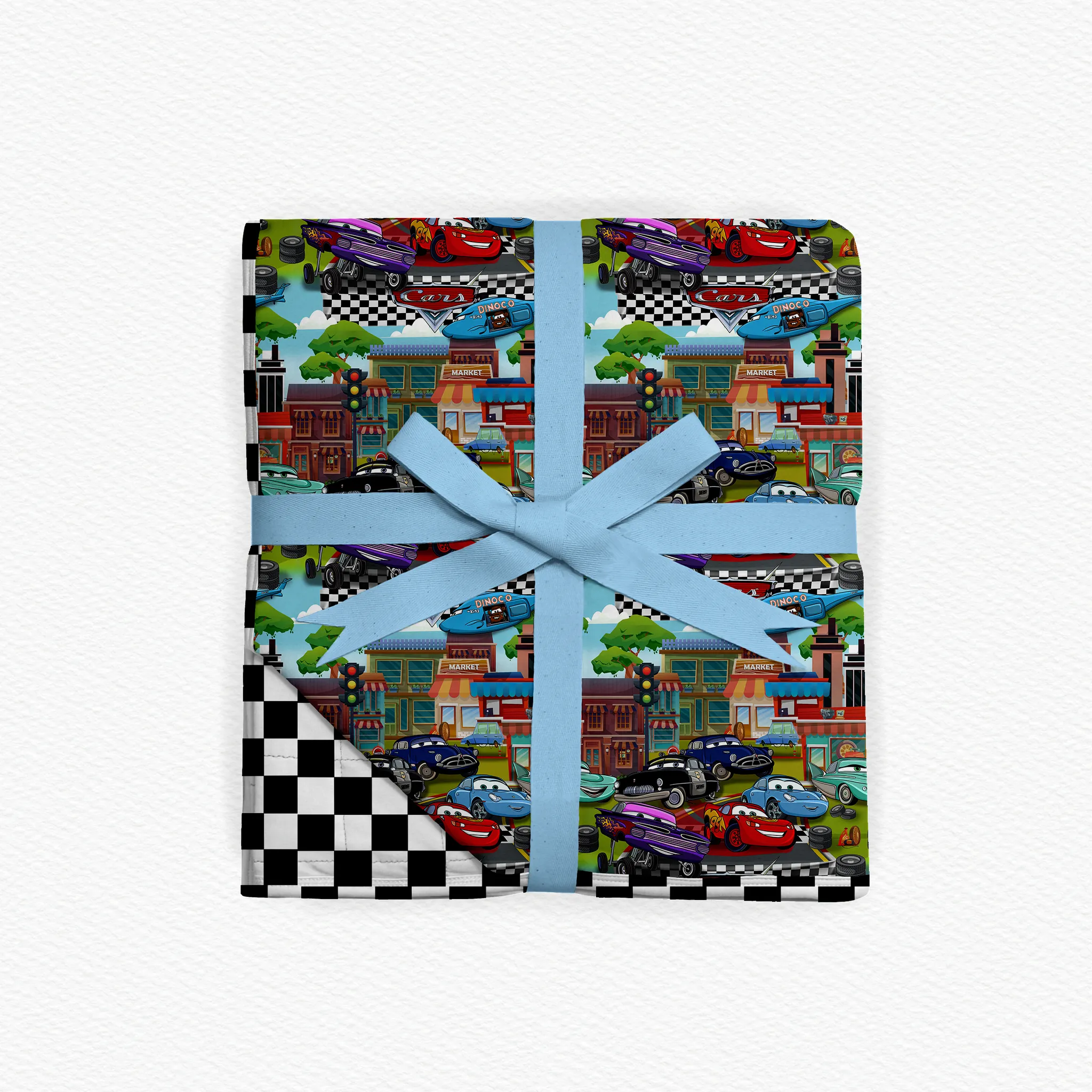 Radiator Road Trip 50"x60" 2.5 TOG Double Layer Quilted Bamboo Blanket
