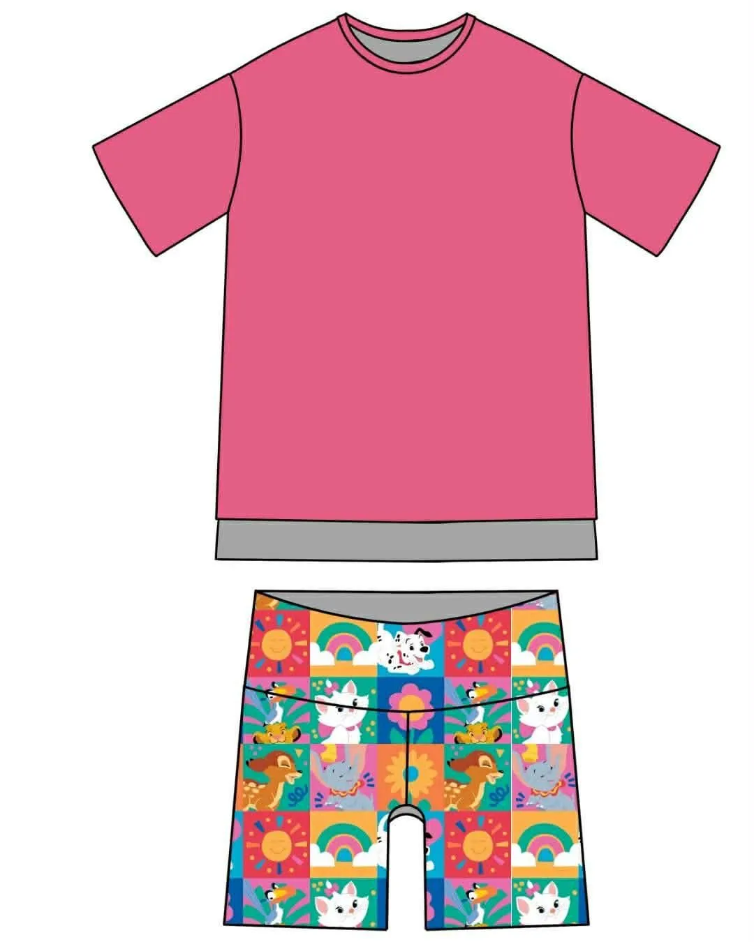 Purrs & Petals Women's Oversized Lounge Set