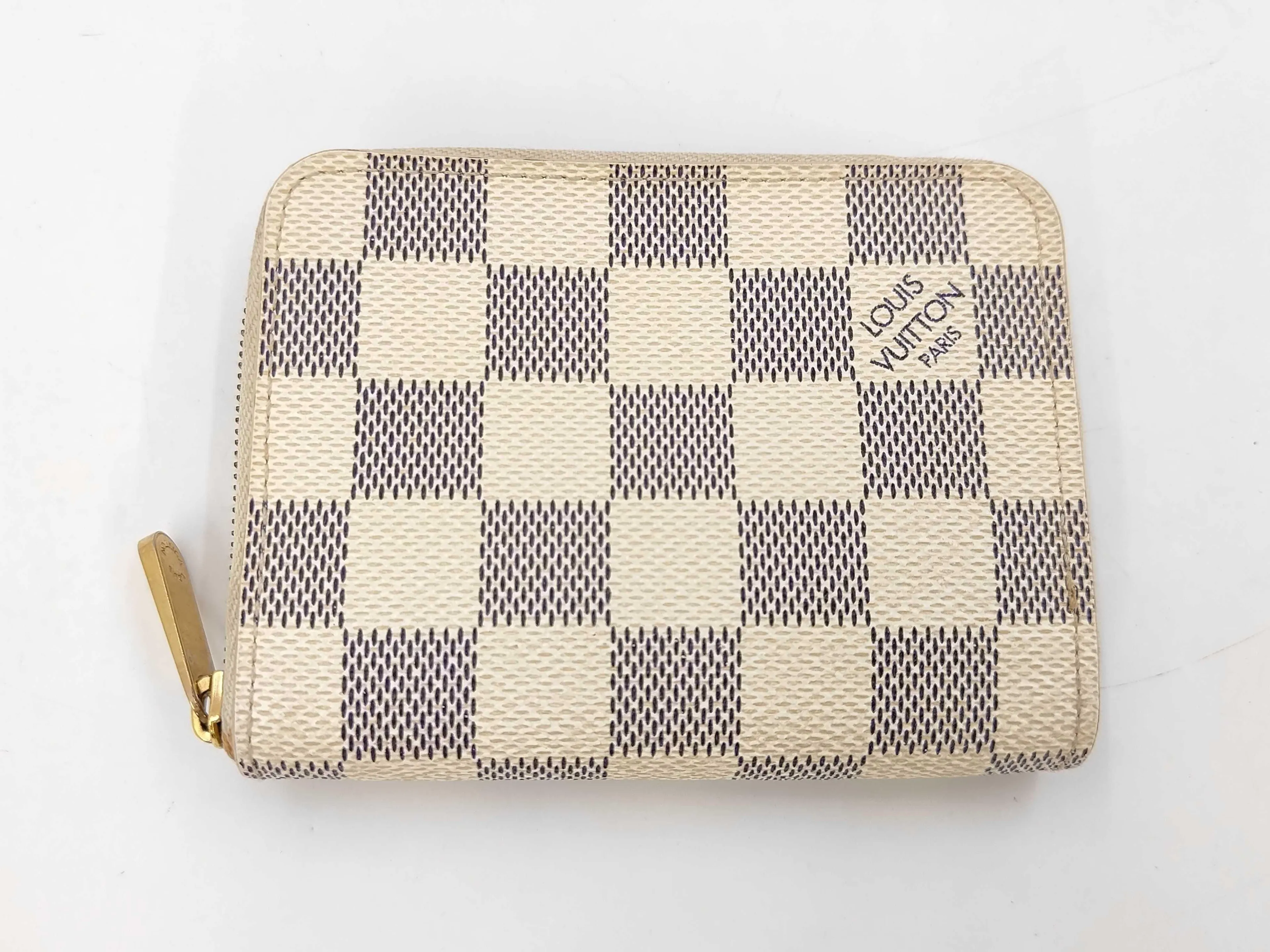 Louis Vuitton Zippy Coin Card Case Damier Azur 3313