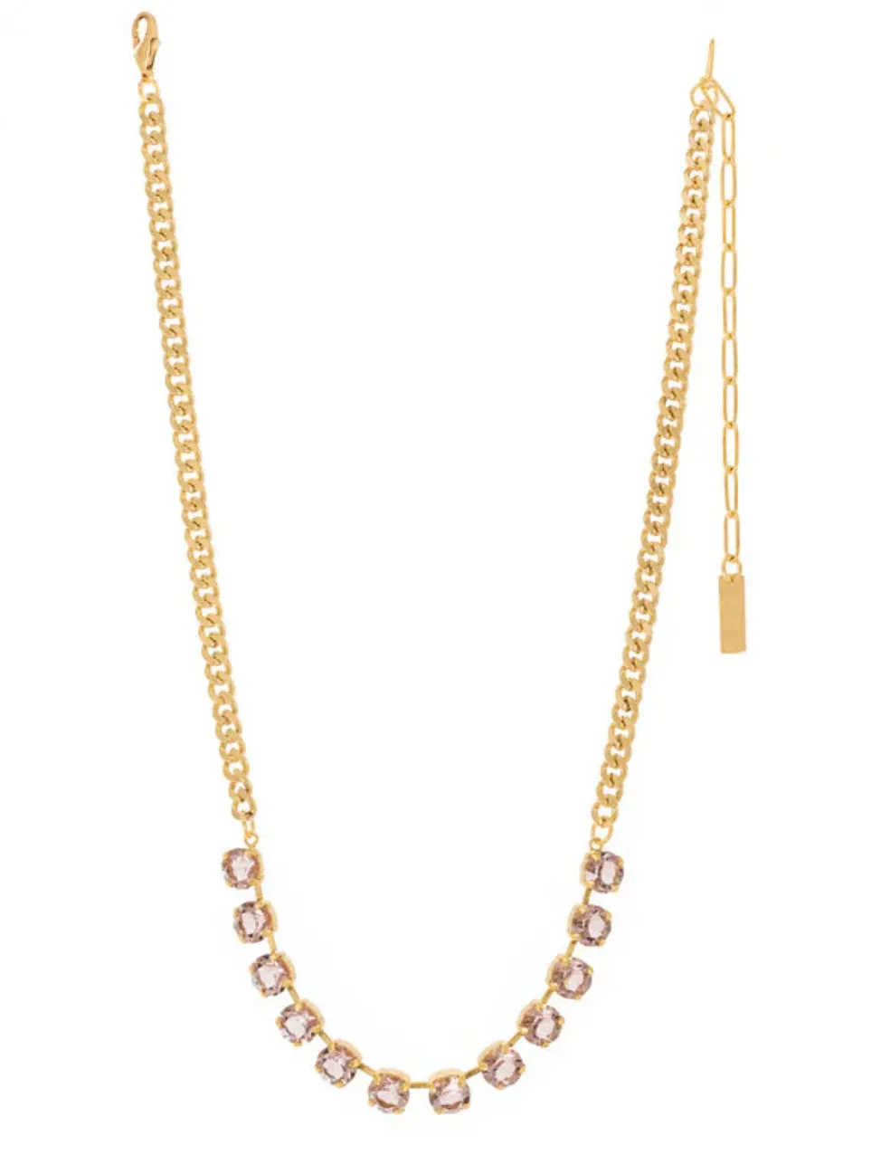 TOVA Mini Oakland Necklace Fairy Dust Vintage Rose Unfoiled