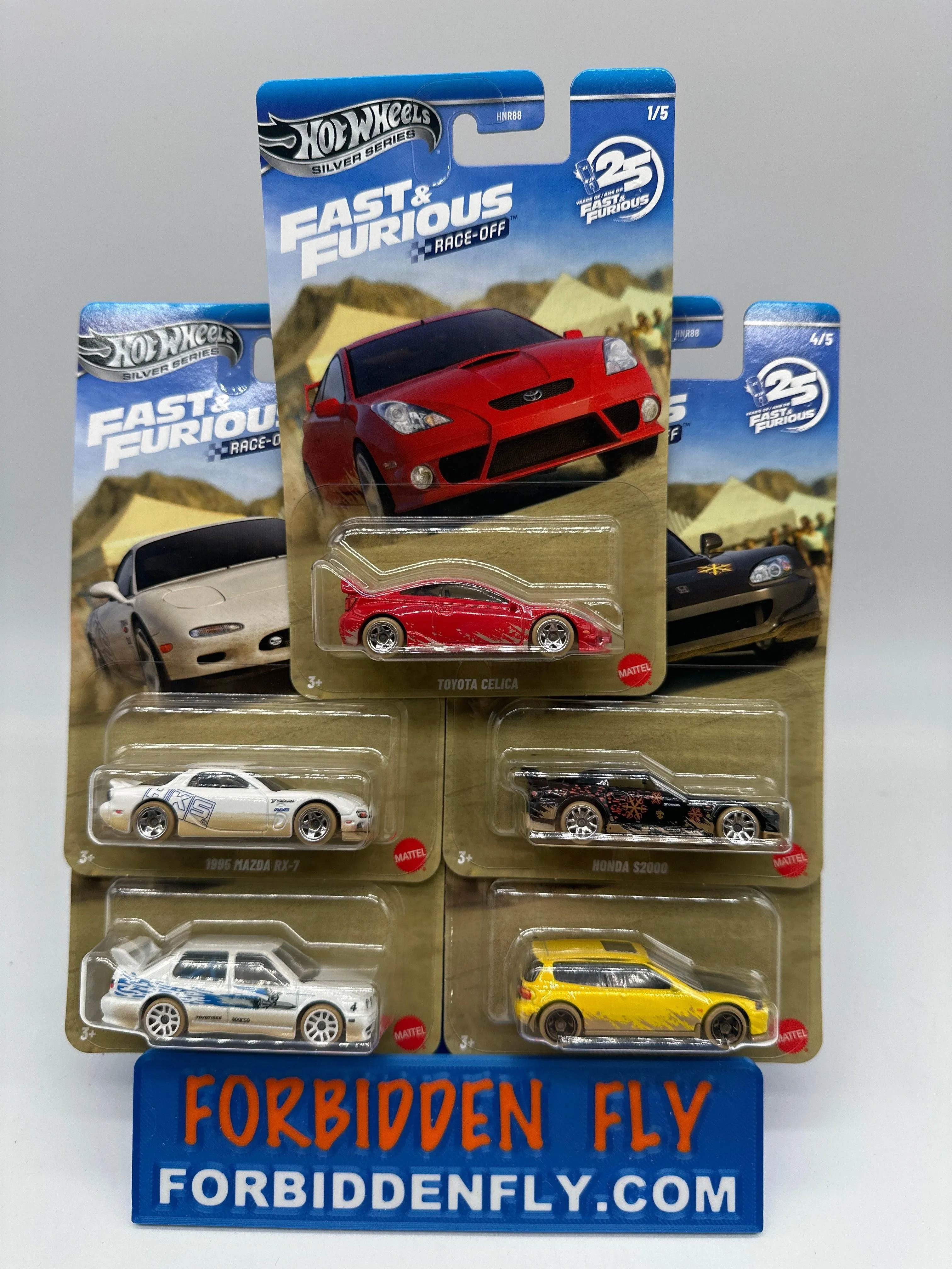 Hot Wheels 2026 Silver Series - Wal Mart Exclusive - Fast & Furious Race-Off Series - Complete Set Of 5