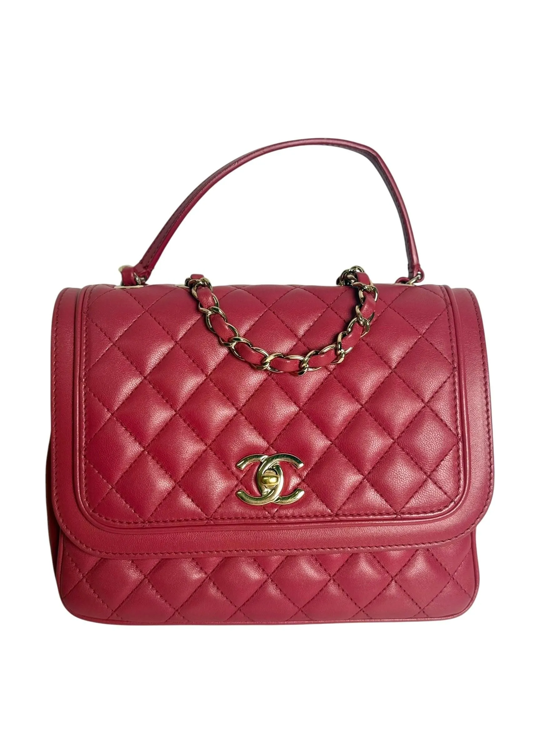 Chanel Quilted Pink Flap Bag
