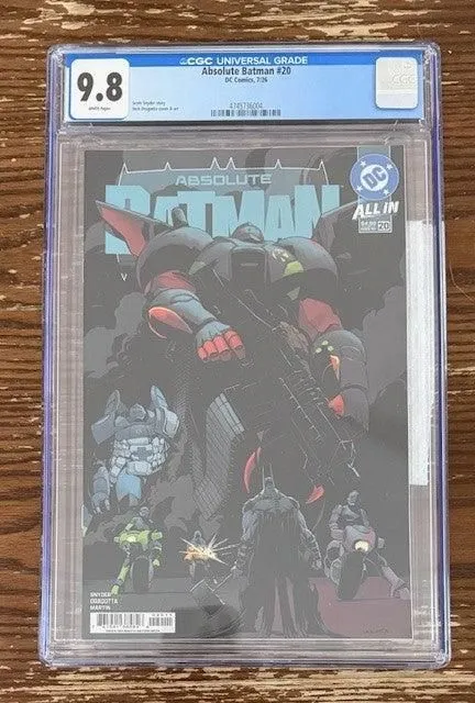 Slab | Absolute Batman #20 | CGC 9.8 | 1st Print | Nick Dragotta
