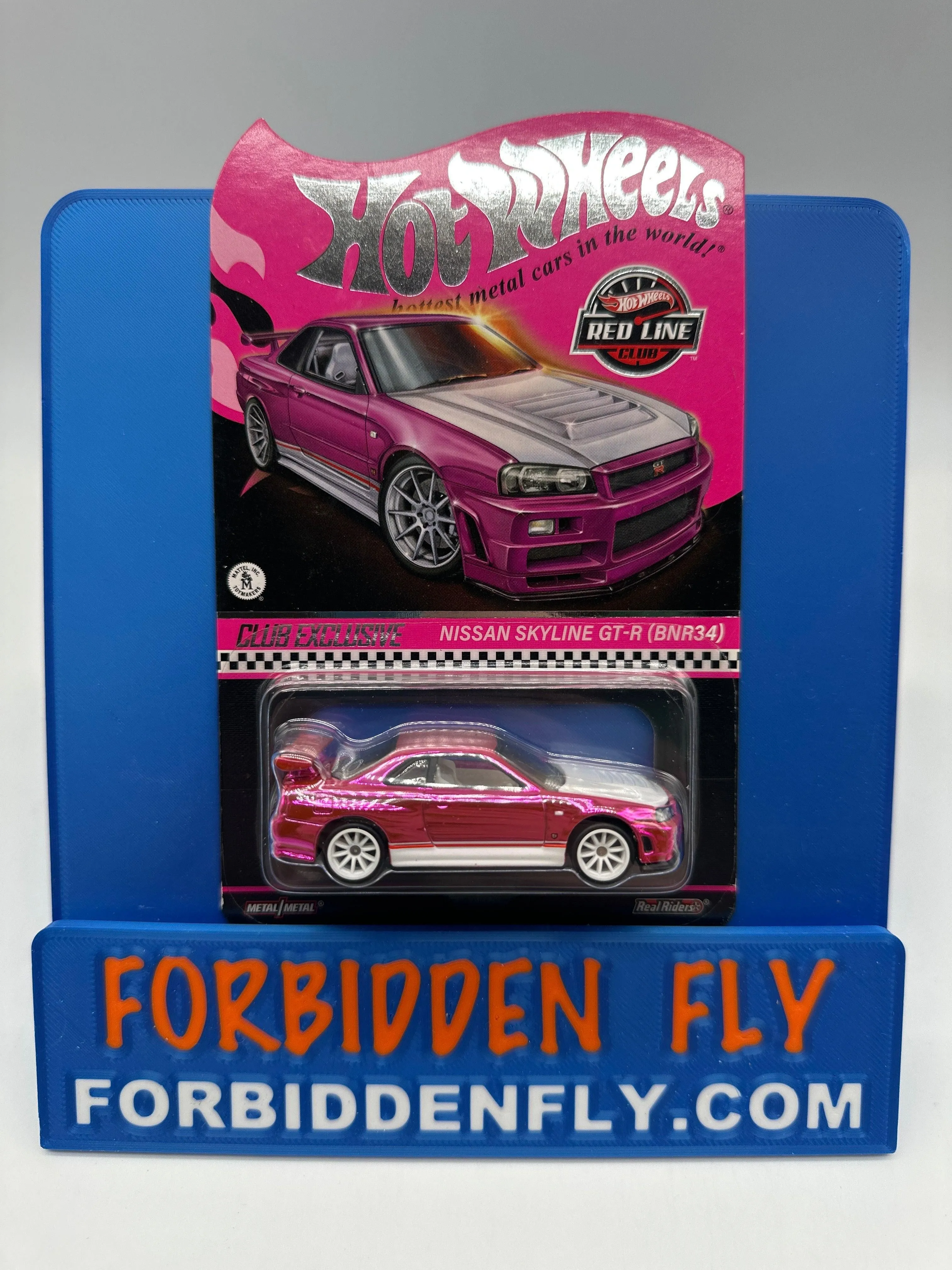 Hot Wheels RLC Red Line Club - 2023 Release - Pink Party Car - Nissan Skyline GT-R (BNR34)