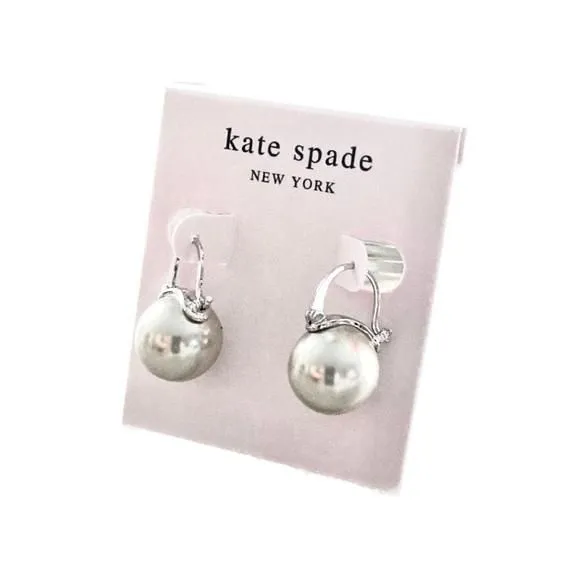 Product image for KATE SPADE New York Shine On Pearl Drop Earrings NWT silver, premium