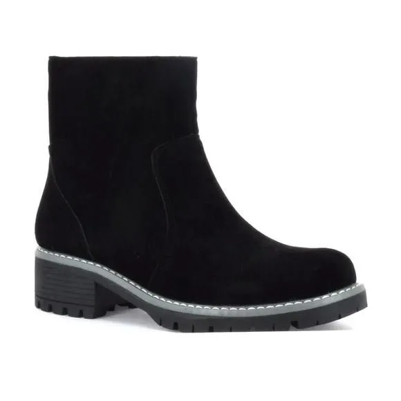 Product image for NWT Seven7 Footwear Women’s Bestie Boot Black faux suede Pull-on booties US 7