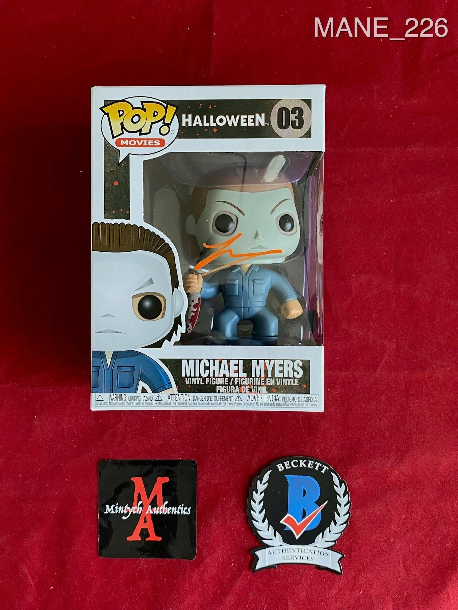 MANE_226 - Halloween 03 Michael Myers Funko Pop! Autographed By Tyler Mane