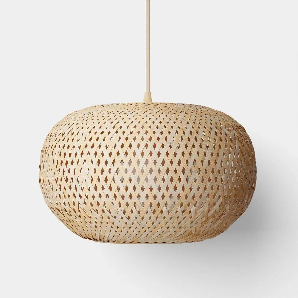 New without box - Bamboo Woven Pendant Light - Room Essentials