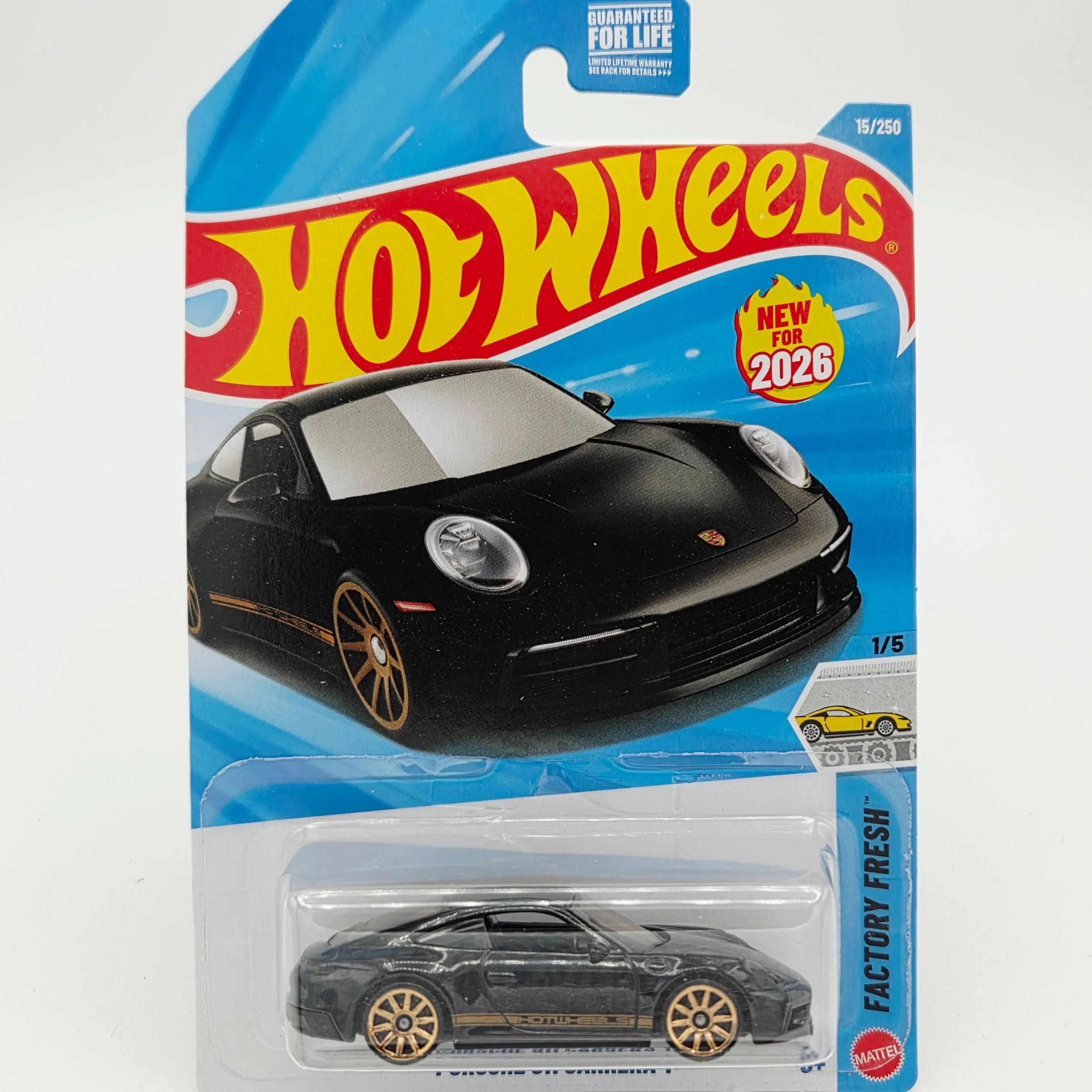 Hot Wheels Porsche 911 Carrera T (2026 HW Basic Case G - Factory Fresh)