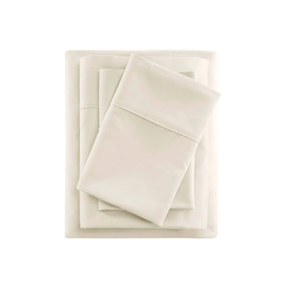 New without box - California King 600 Thread Count Cooling Cotton Blend Sheet Set Ivory