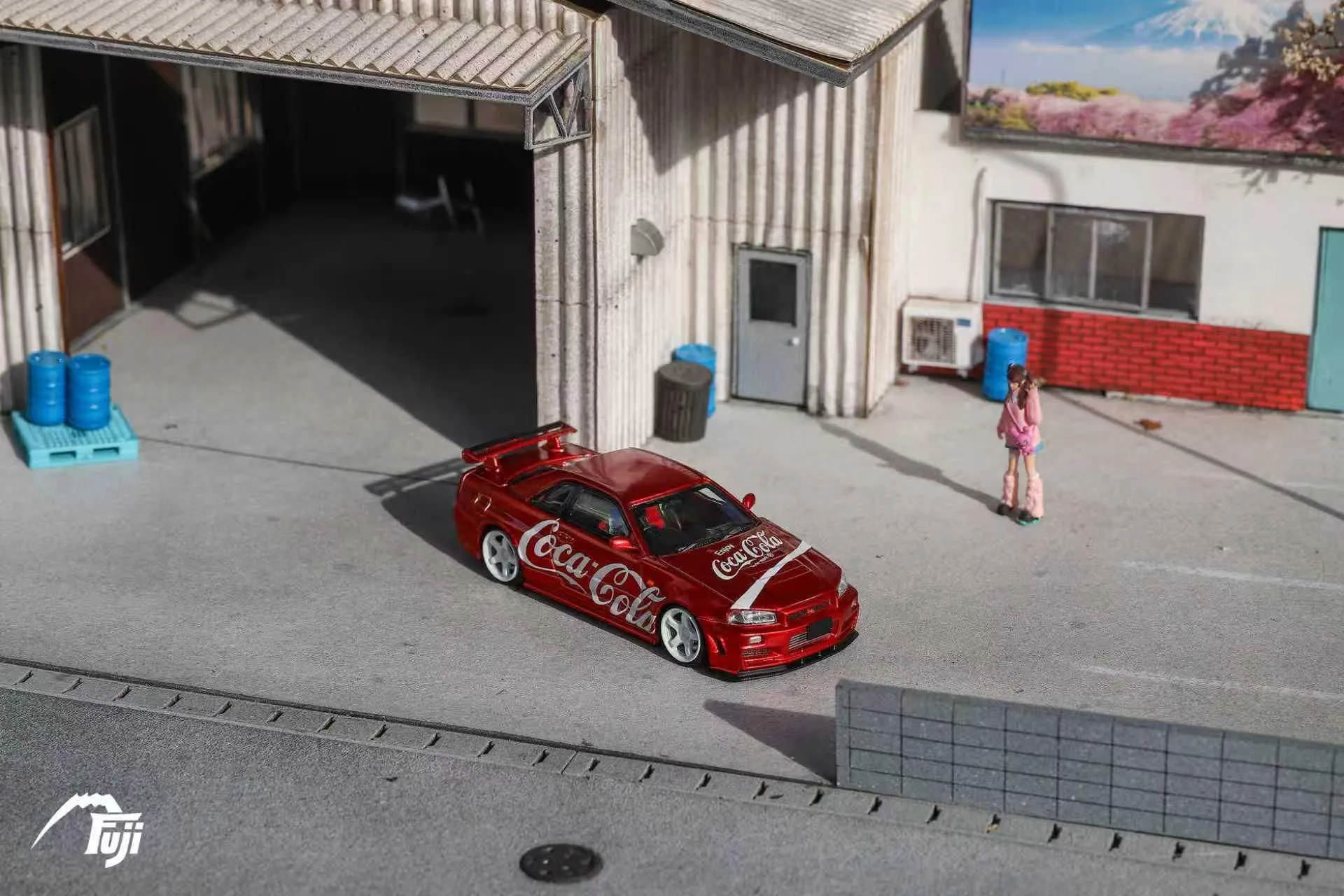Fuji Skyline Nissan R34 GT-R Nismo Z-Tune High-end Version (Coca-Cola)