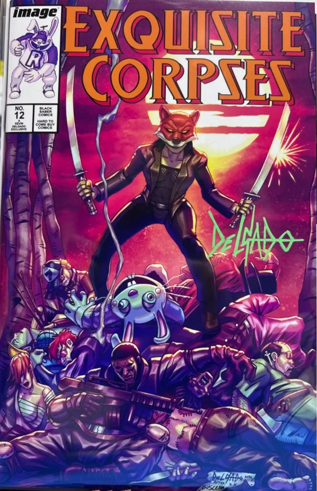 EXQUISITE CORPSES #12 EXCLUSIVE WOLVERINE 1 HOMAGE - SIGNED KEVIN DELGADO  /COA