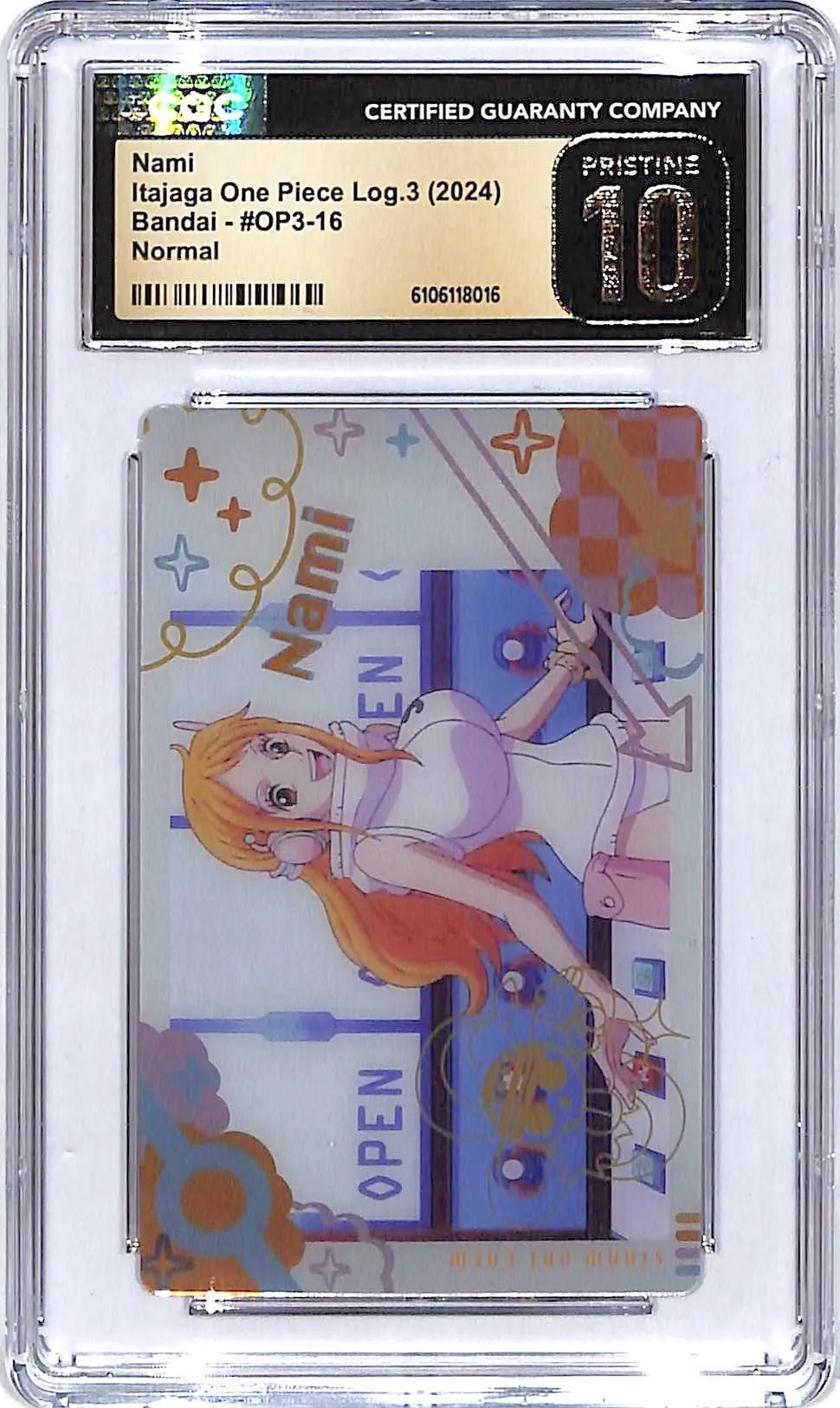Bandai Itajaga One Piece Log 3 Nami Normal CGC 10 Pristine