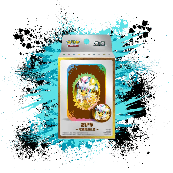 Pokemon Simplified Chinese (CN) - Terastal Gathering - CSV9.5 Jolteon Damage Counter Tin