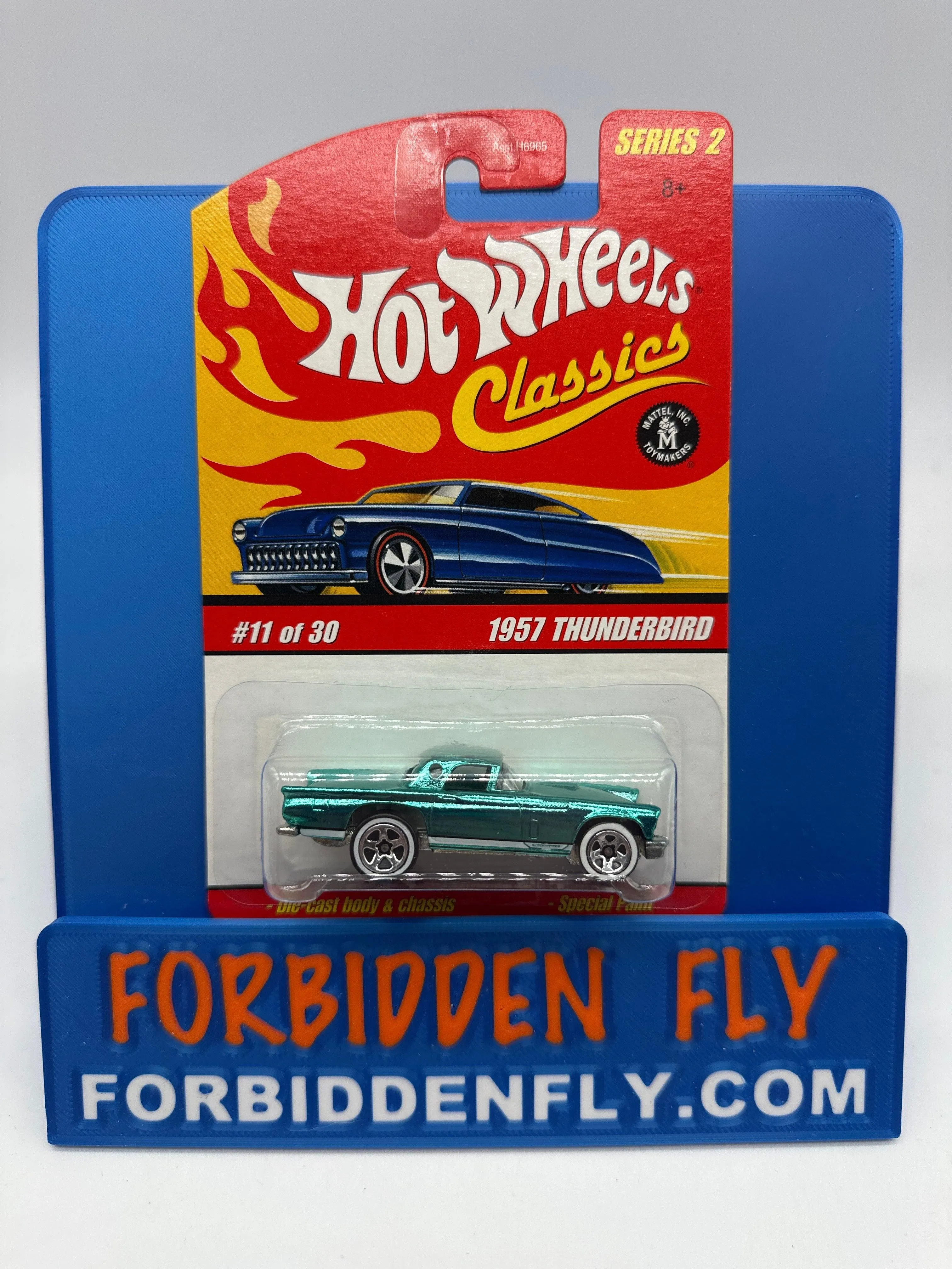 Hot Wheels Classics - Series 2 #11 of 30 - Aqua 1957 Thunderbird