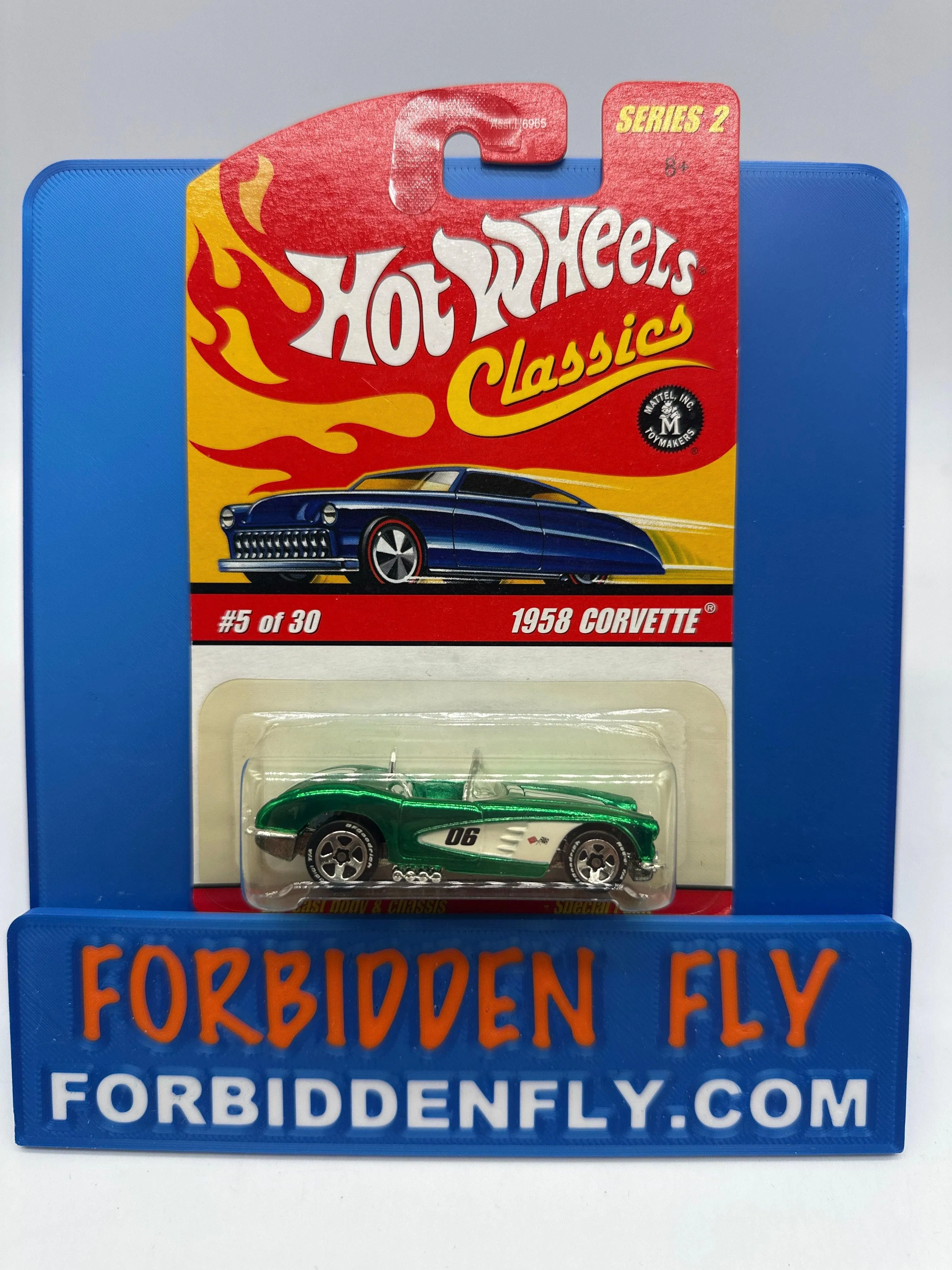 Hot Wheels Classics - Series 2 #5 of 30 - Green 1958 Corvette