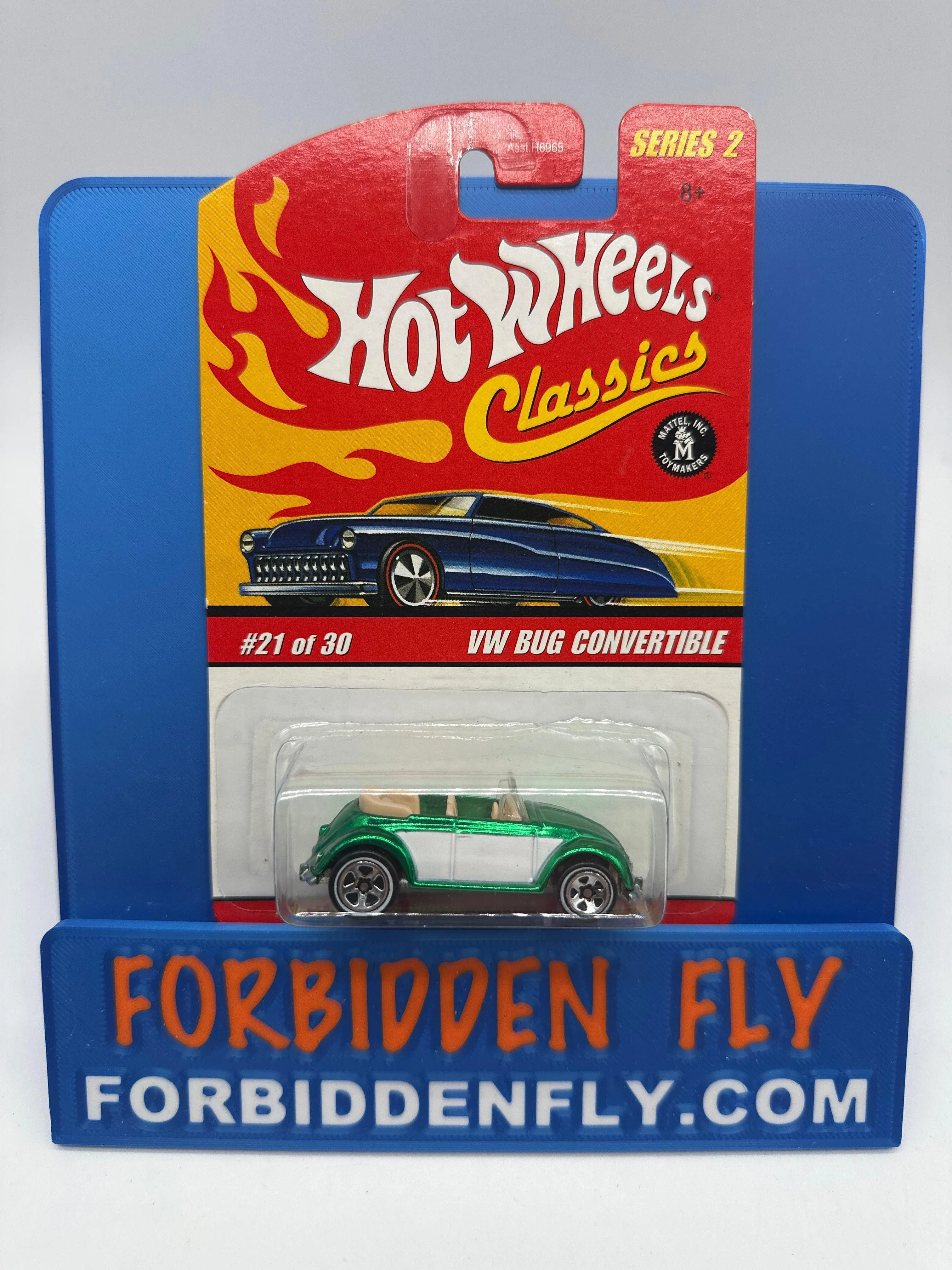 Hot Wheels Classics - Series 2 #21 of 30 - Green VW Bug Convertible