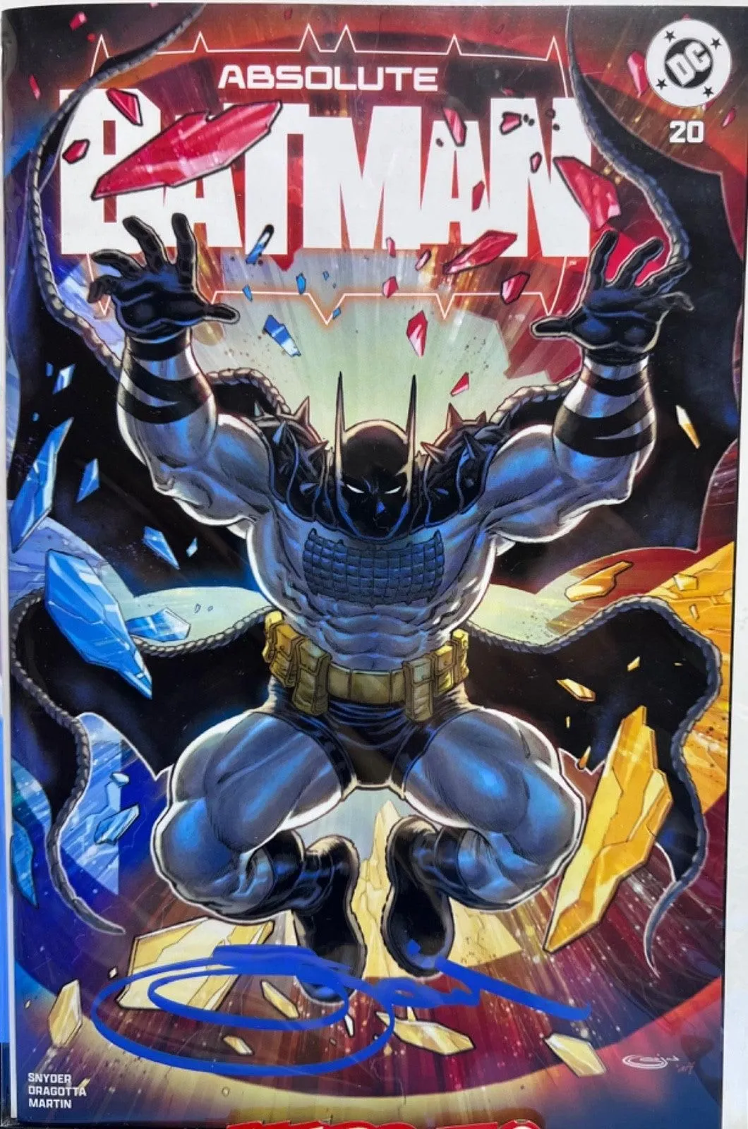 ABSOLUTE BATMAN #20 TRADE  EXCLUSIVE SIGNED SAJAD SHAH  w/COA - 1ST ROBINS