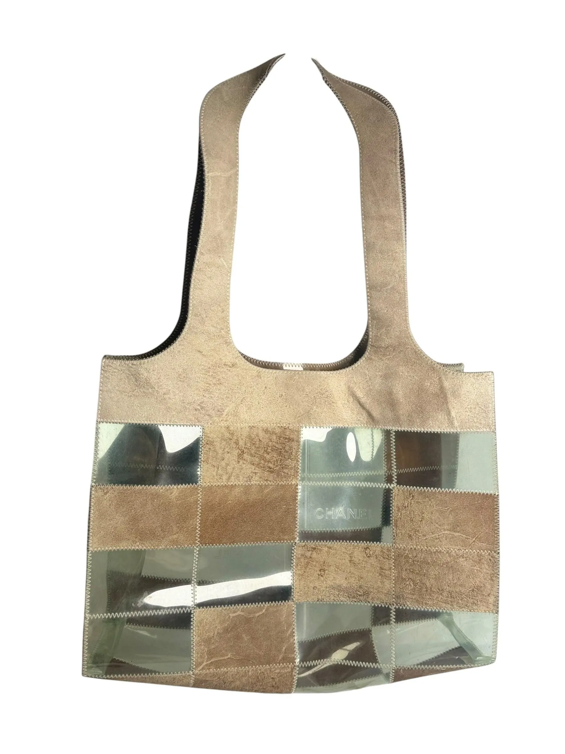 Chanel Suede Patchwork PVC Tote
