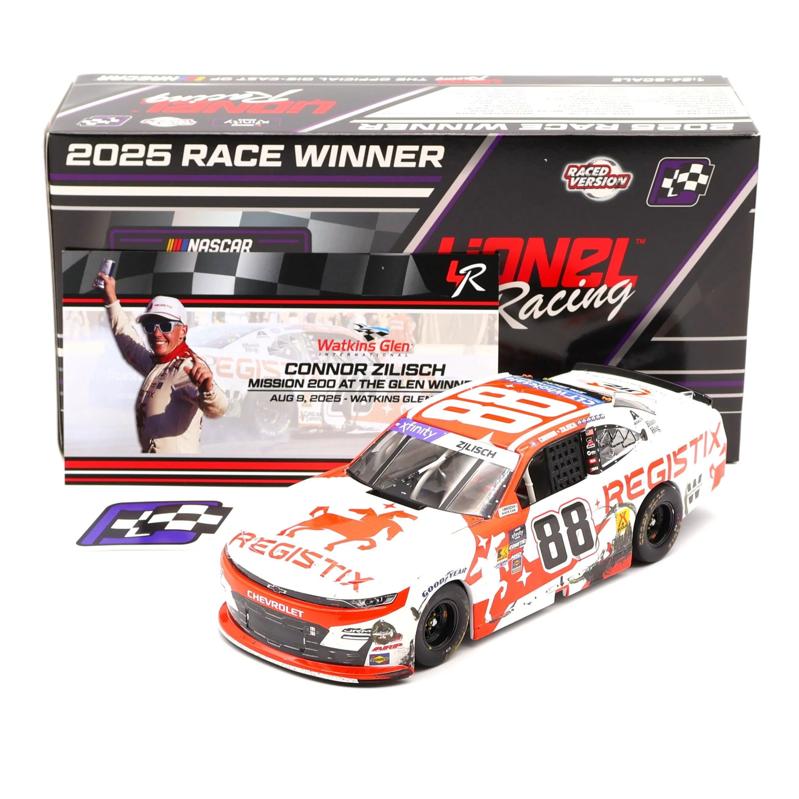 Connor Zilisch 2025 Registix Watkins Glen Win 1:24 Nascar Diecast