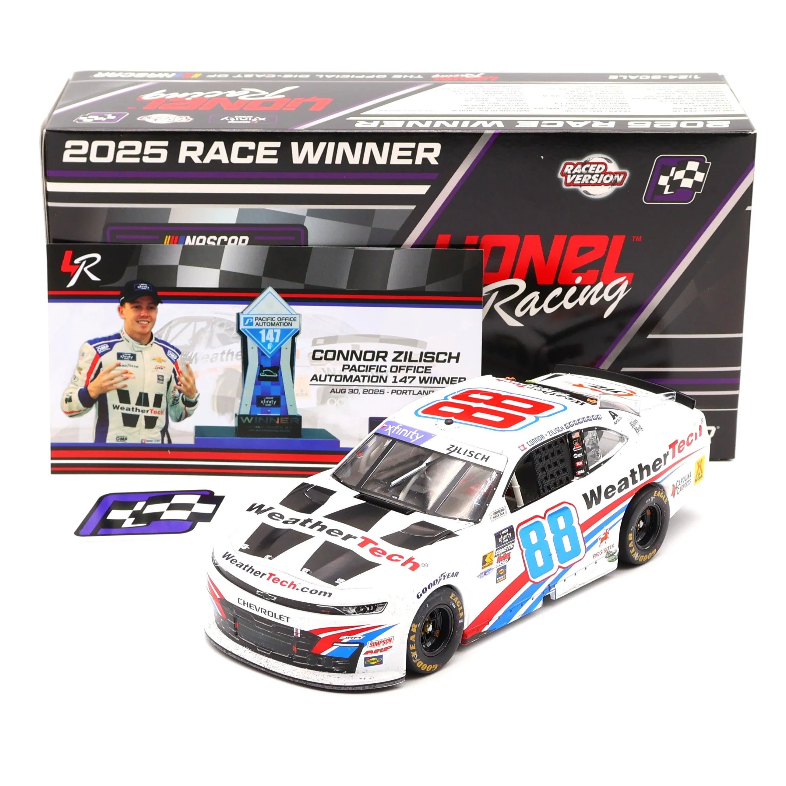 Connor Zilisch 2025 WeatherTech Portland Win 1:24 Nascar Diecast