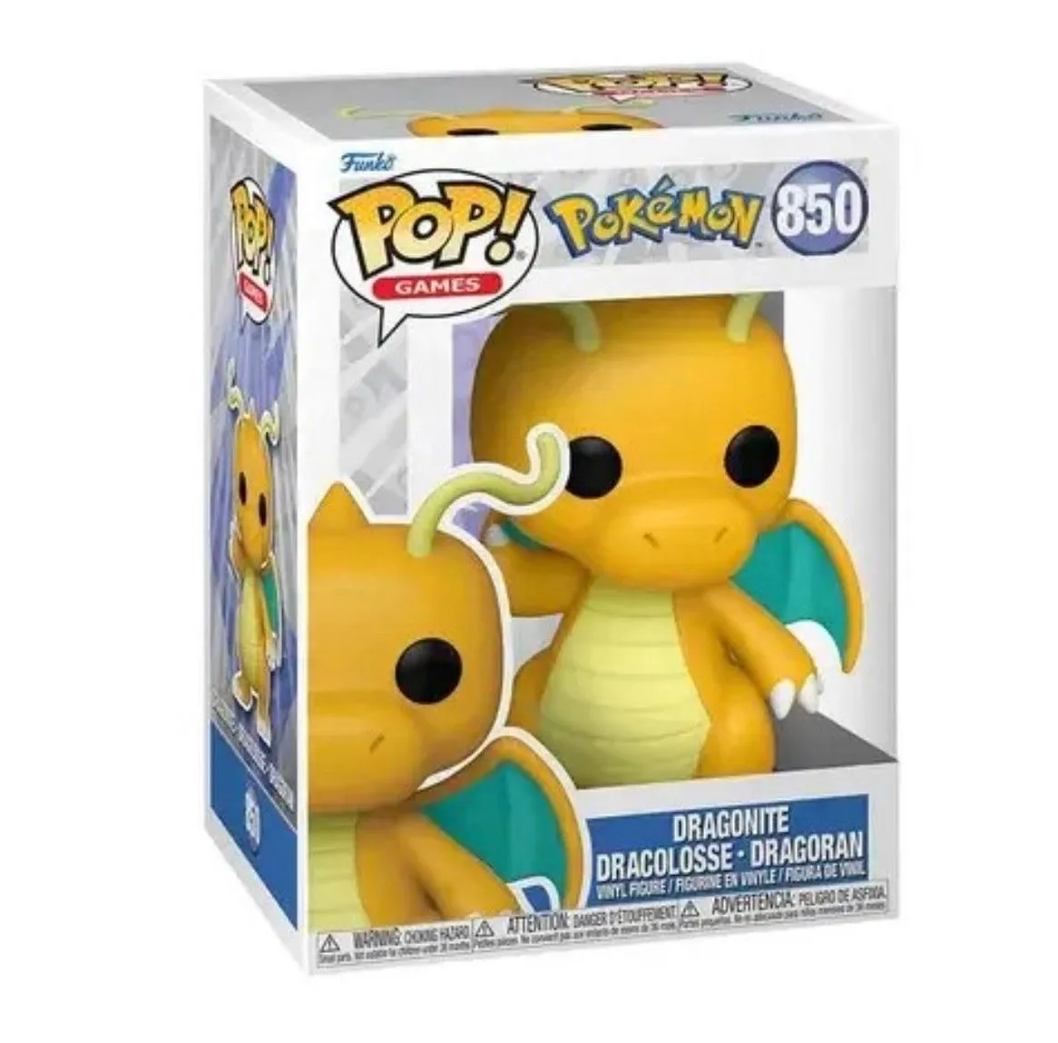Funko Pop! Games Pokemon Dragonite #850 Free Protector