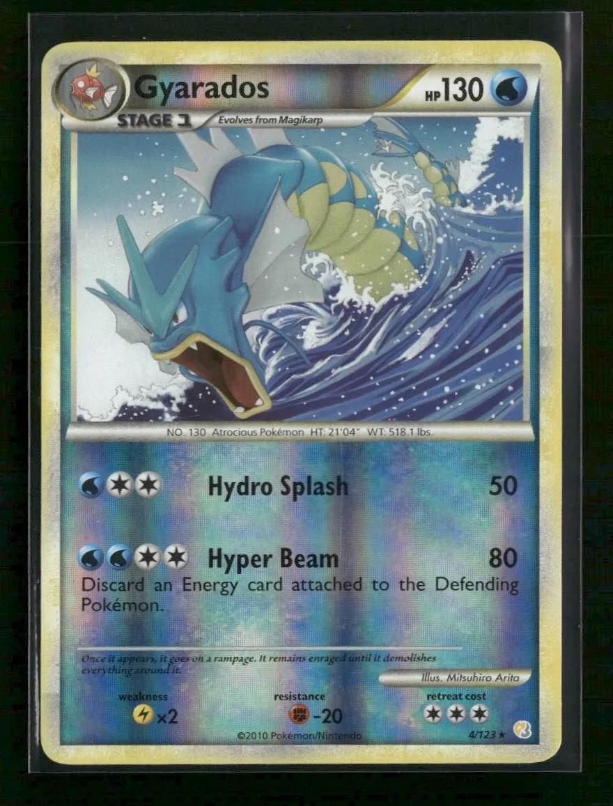 HeartGold SoulSilver Gyarados Reverse Holo #4/123