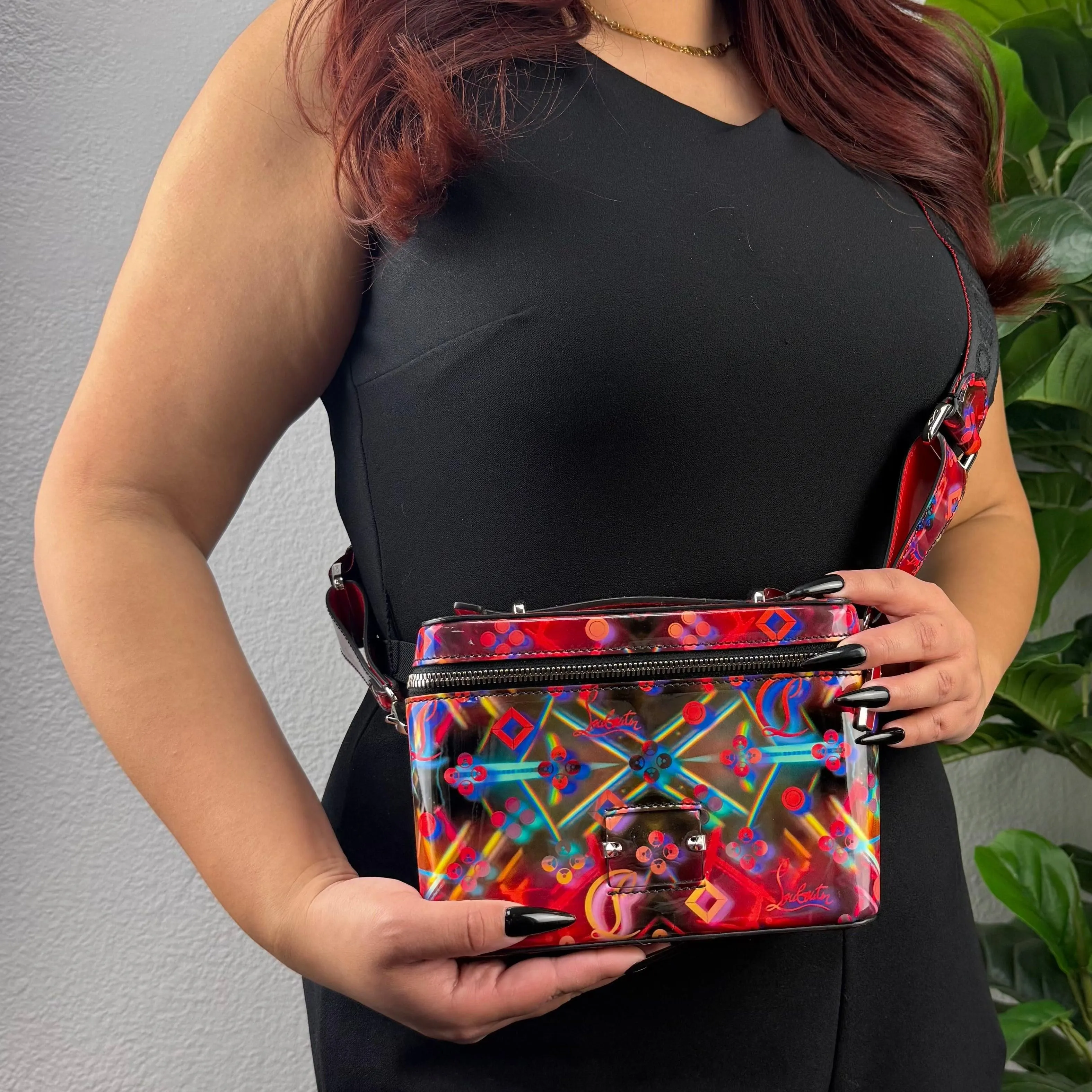 Authentic Christian Louboutin Kypipouch Patent Messenger Bag limited edition