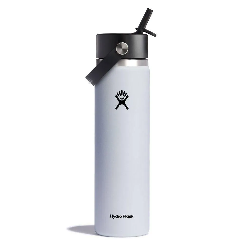 New without box - Hydro Flask 24oz Wide Mouth Flex Straw Bottle - White