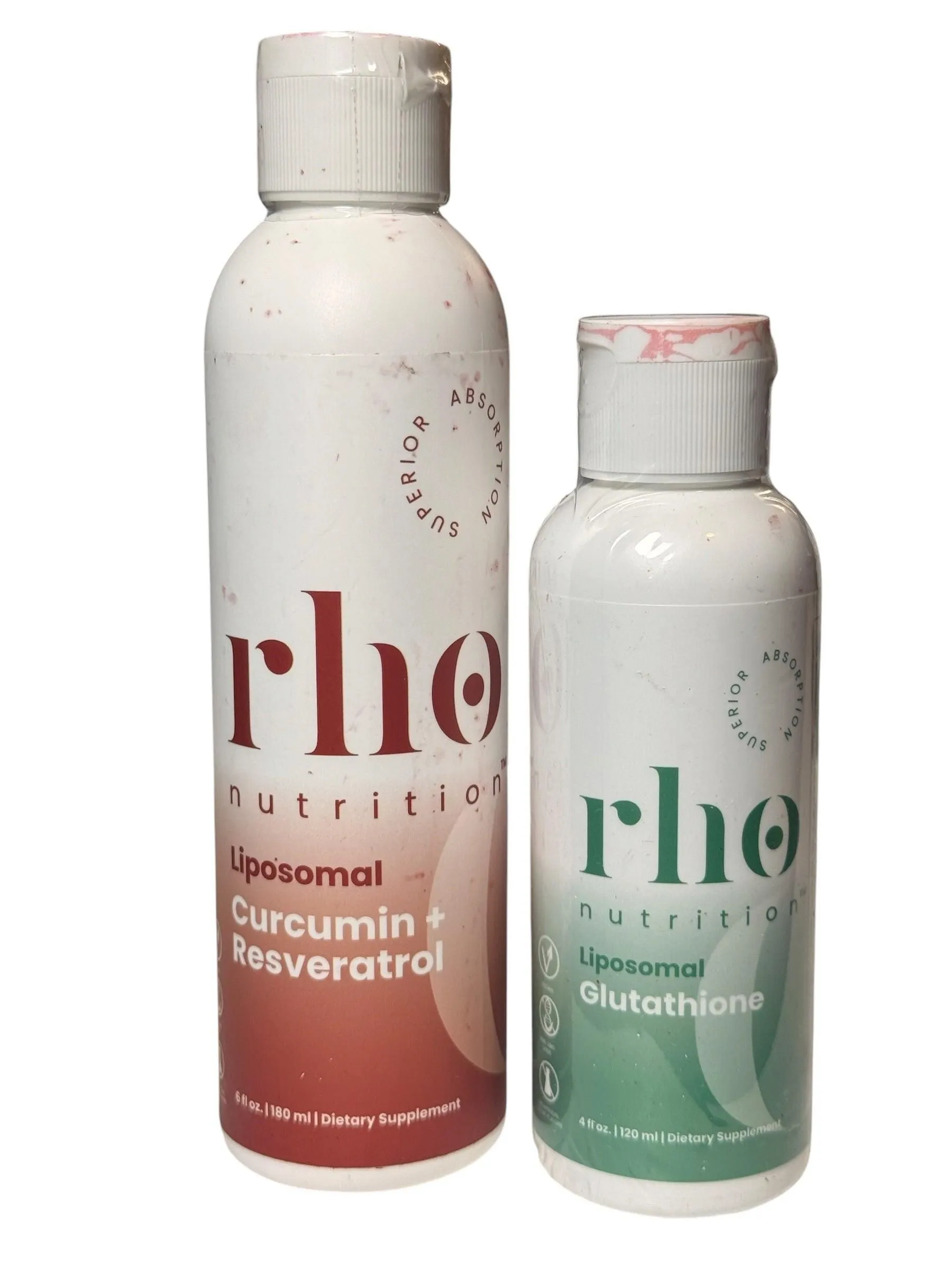 2x Rho Nutrition Liposomal Glutathione Curcumin+ Resveratrol  Liquid Exp 07/2027-09/27