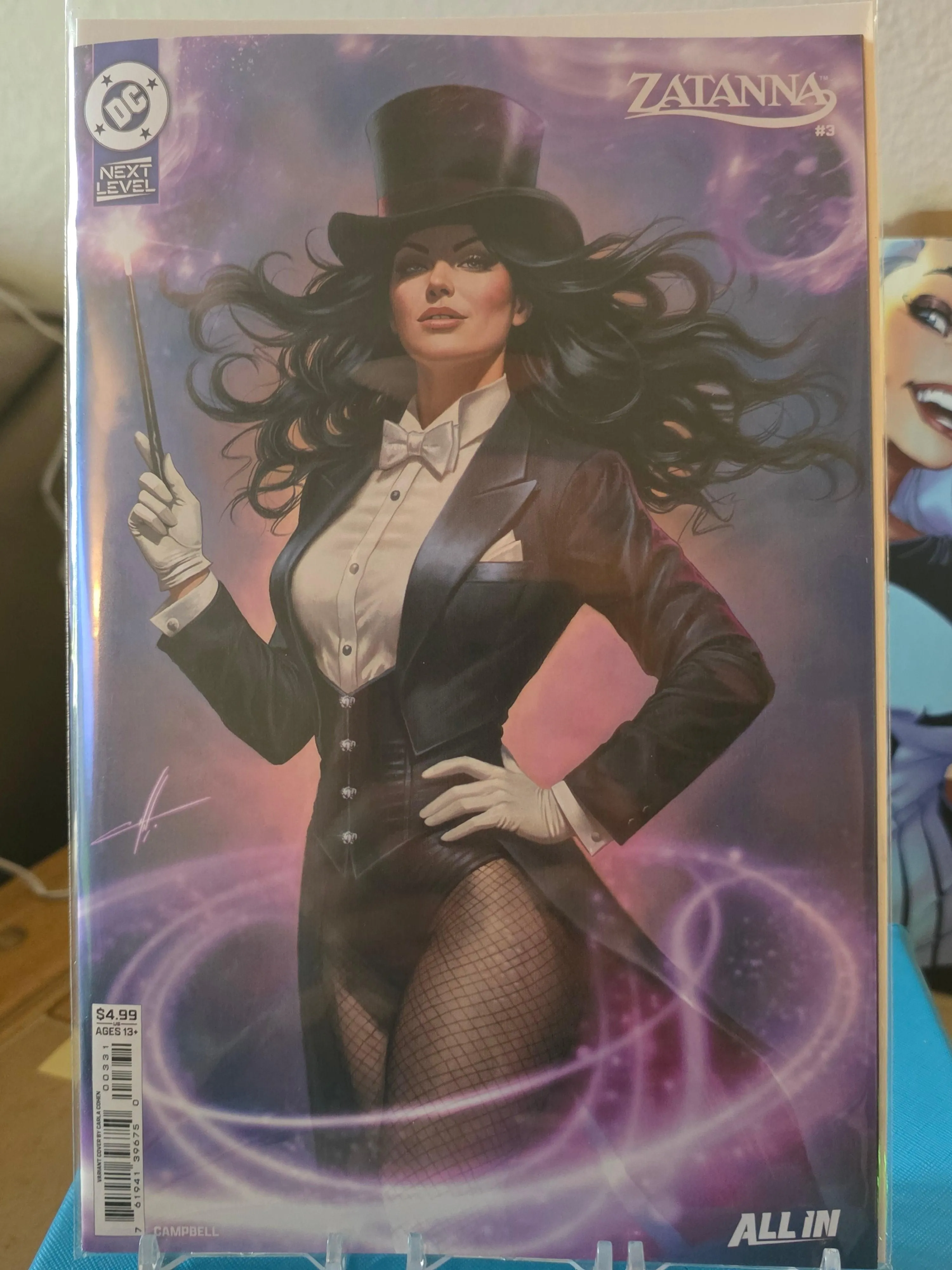 ZATANNA #3C CARLA COHEN CARDSTOCK VARIANT NM