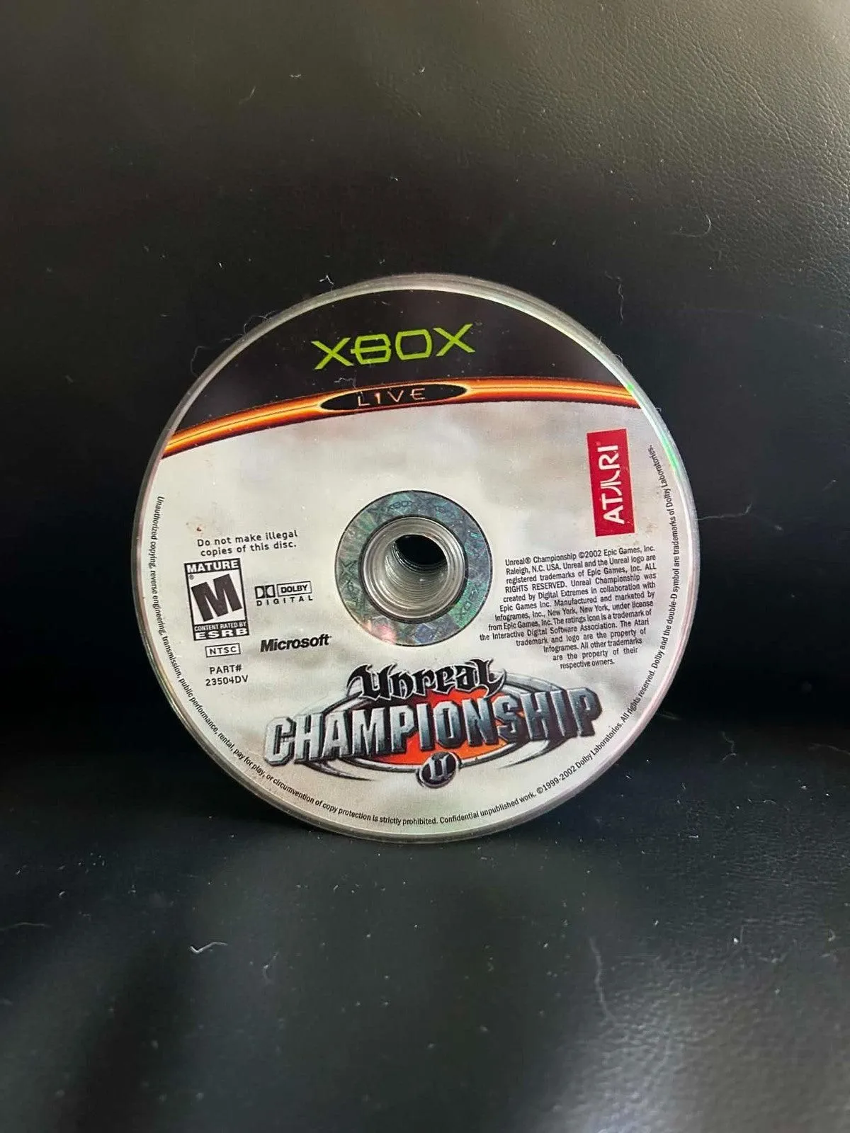 Unreal Championship - Microsoft Xbox Video Game Disc Only