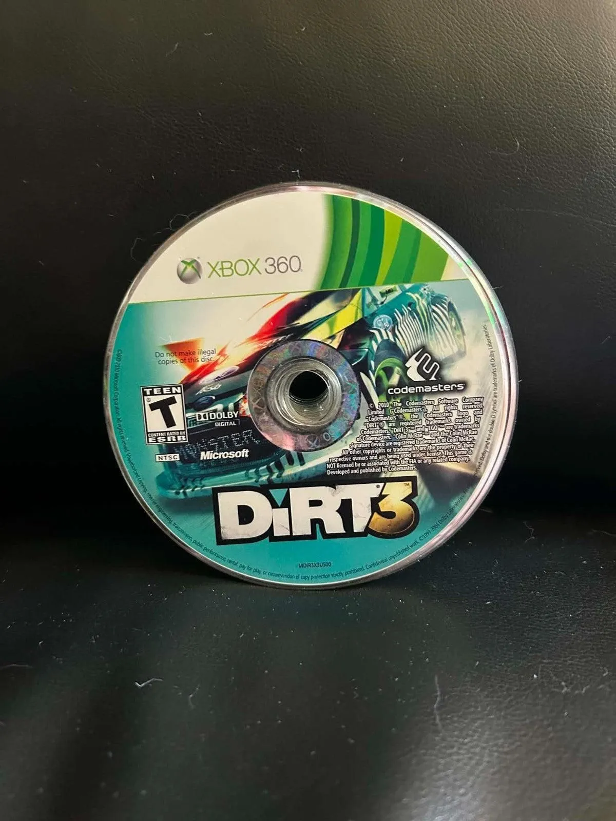 DiRT 3 (Microsoft Xbox 360, 2011) Video Game Disc Only