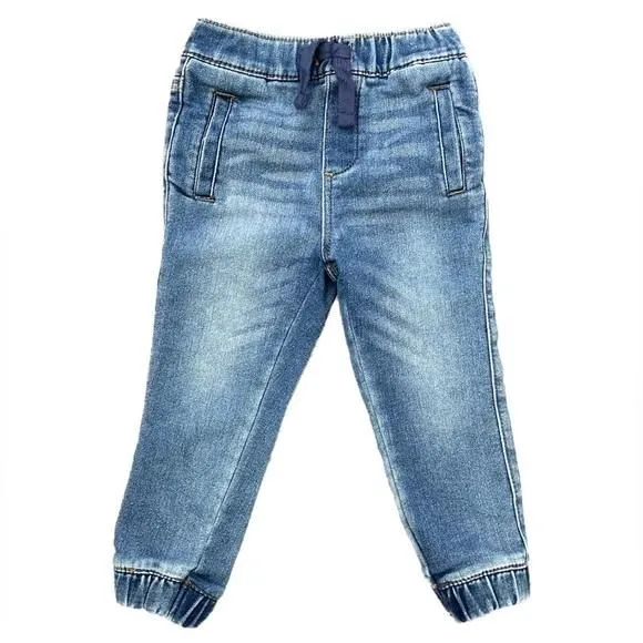 Product image for 7 for all mankind Luxe Sport Knit Denim toddler boys girls 24 months EUC joggers