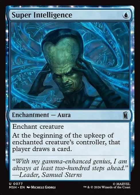 MSH, Super Intelligence, Standard, 77, U, Near Mint, (Foil), EN