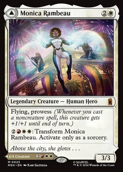 MSH, Monica Rambeau // Photon, Living Light, Standard, 23, M, Near Mint, (Foil), EN