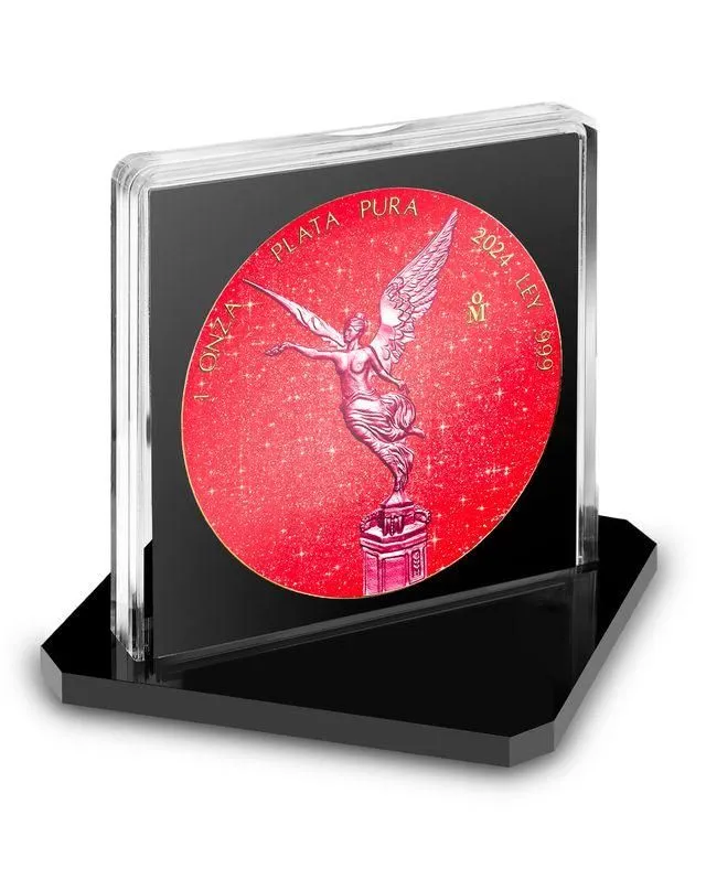 2024 Mexico Libertad - Rose & Ruby Edition 1 oz Silver Coin (03/24)