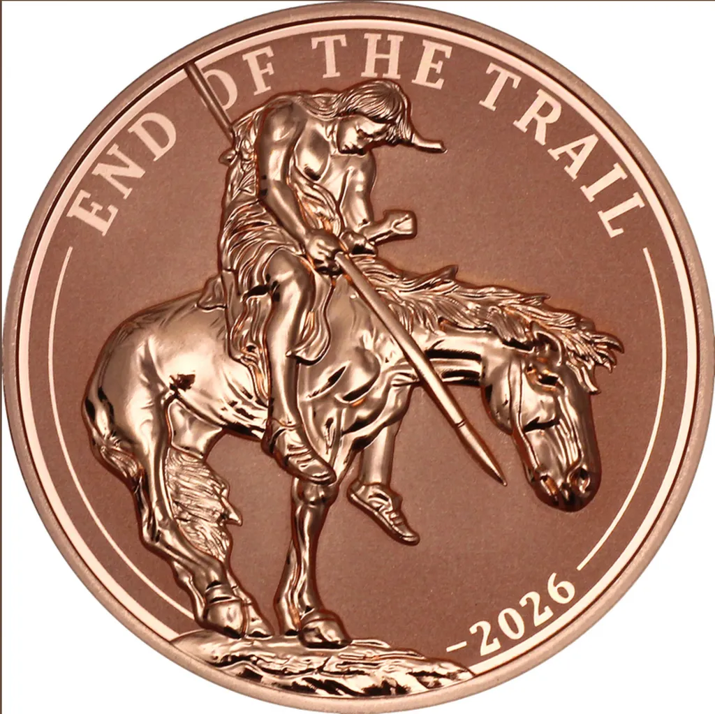 2026 Cameroon End of the Trail by James Earle Fraser 5 oz Government Backed Copper Coin (04/10)