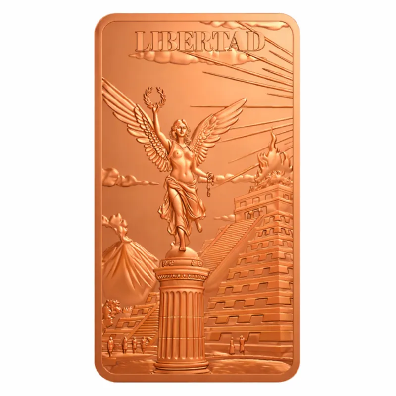 Libertad Full View 1 oz Copper Bar (04/07)