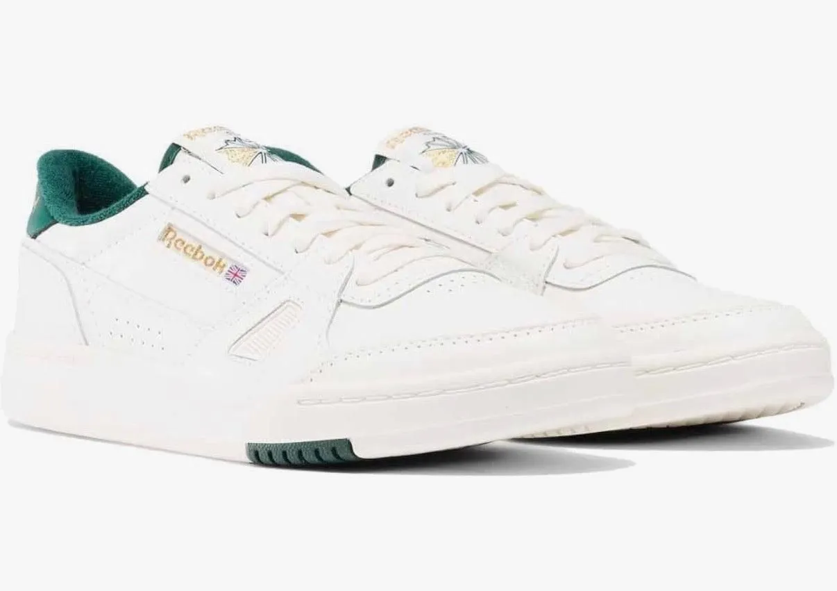 Reebok Unisex's Lt Court Sneaker - Chalk/Green Size: UK 2.5