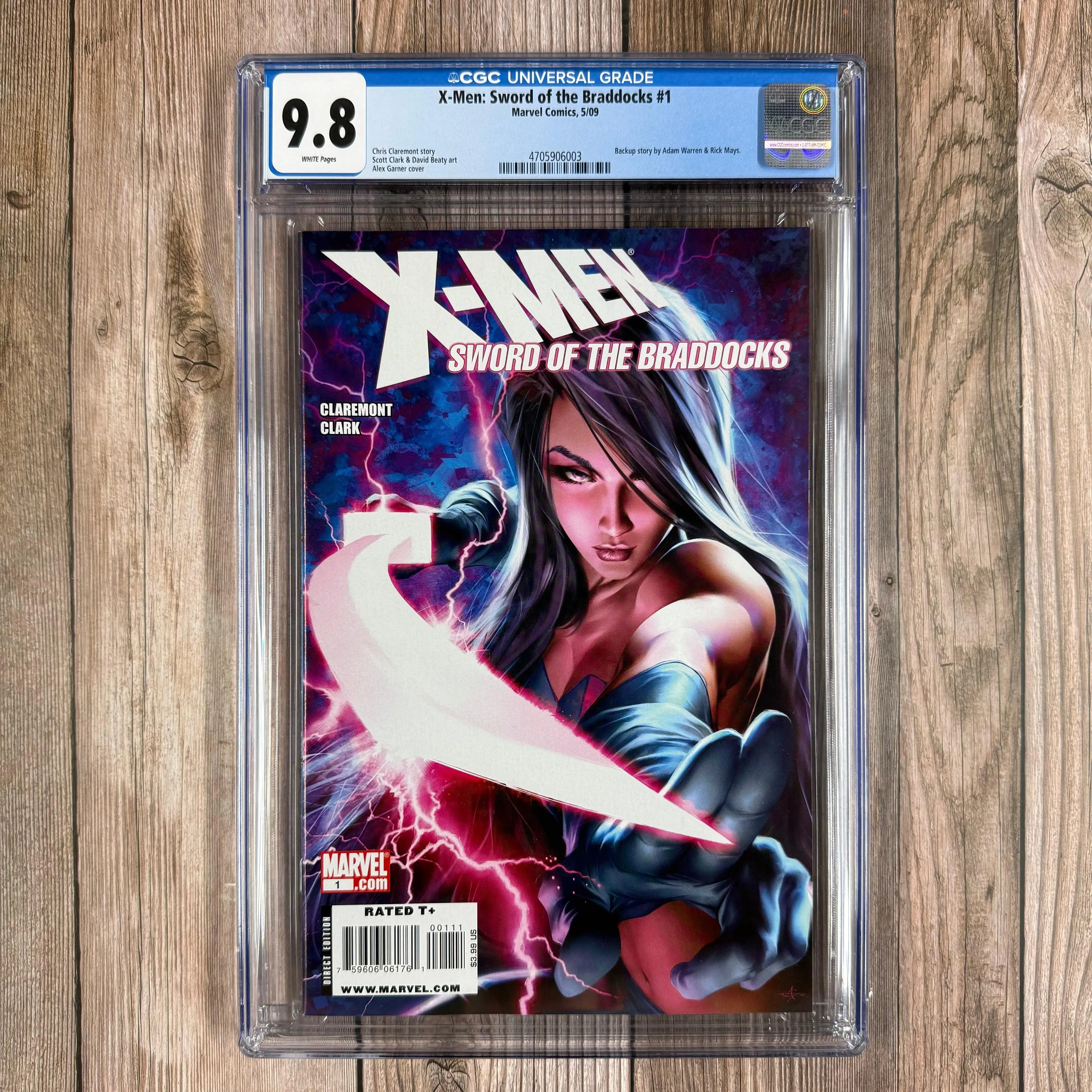 X-Men: Sword of the Braddocks #1 CGC 9.8 WP Cover Art by Alex Garner (Cert 6003)