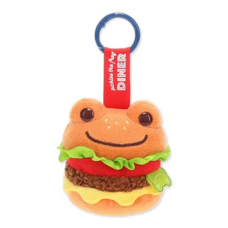 Pickles the Frog Retro Diner Burger Plush Mascot