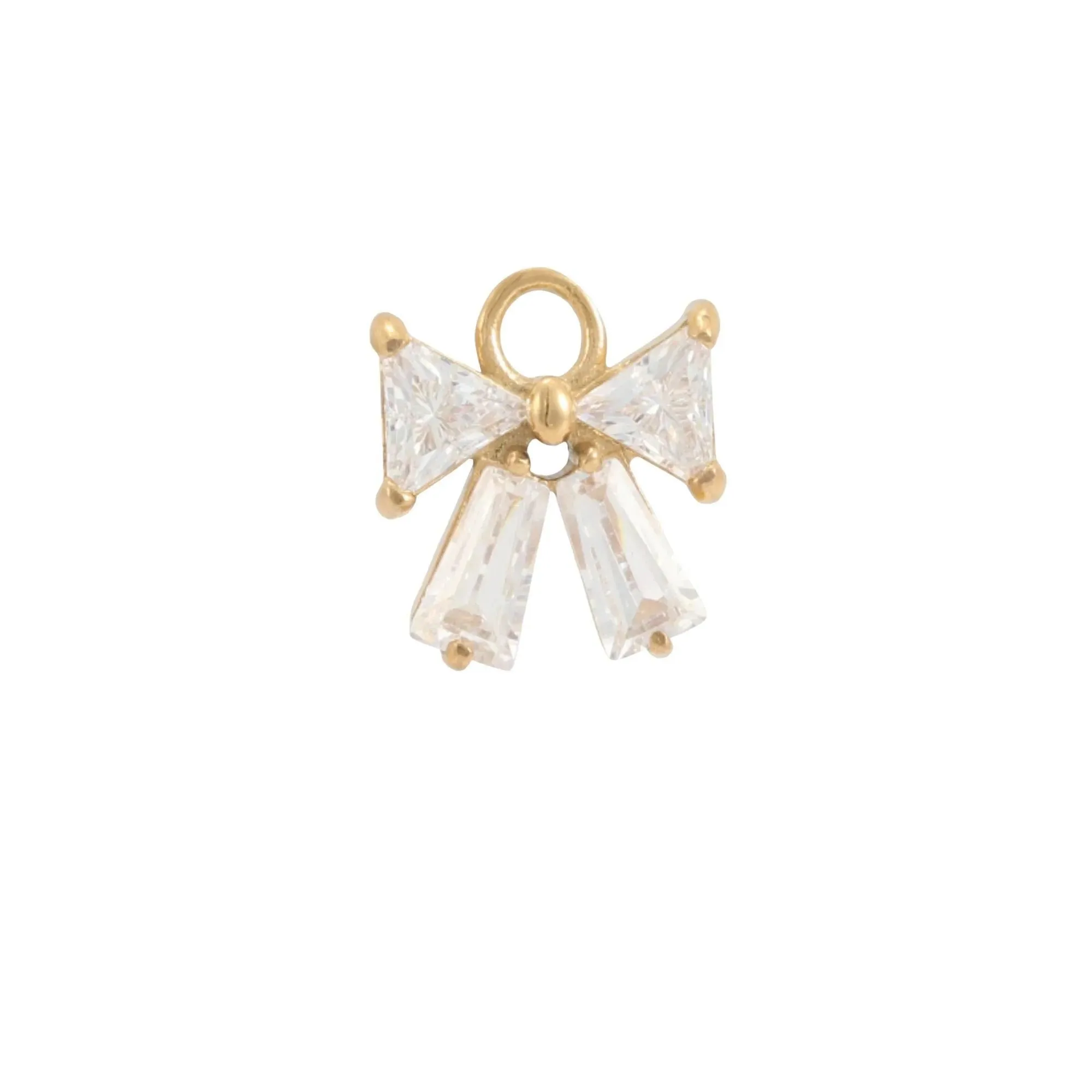 Clara Bow Hoop Charm (Pair)