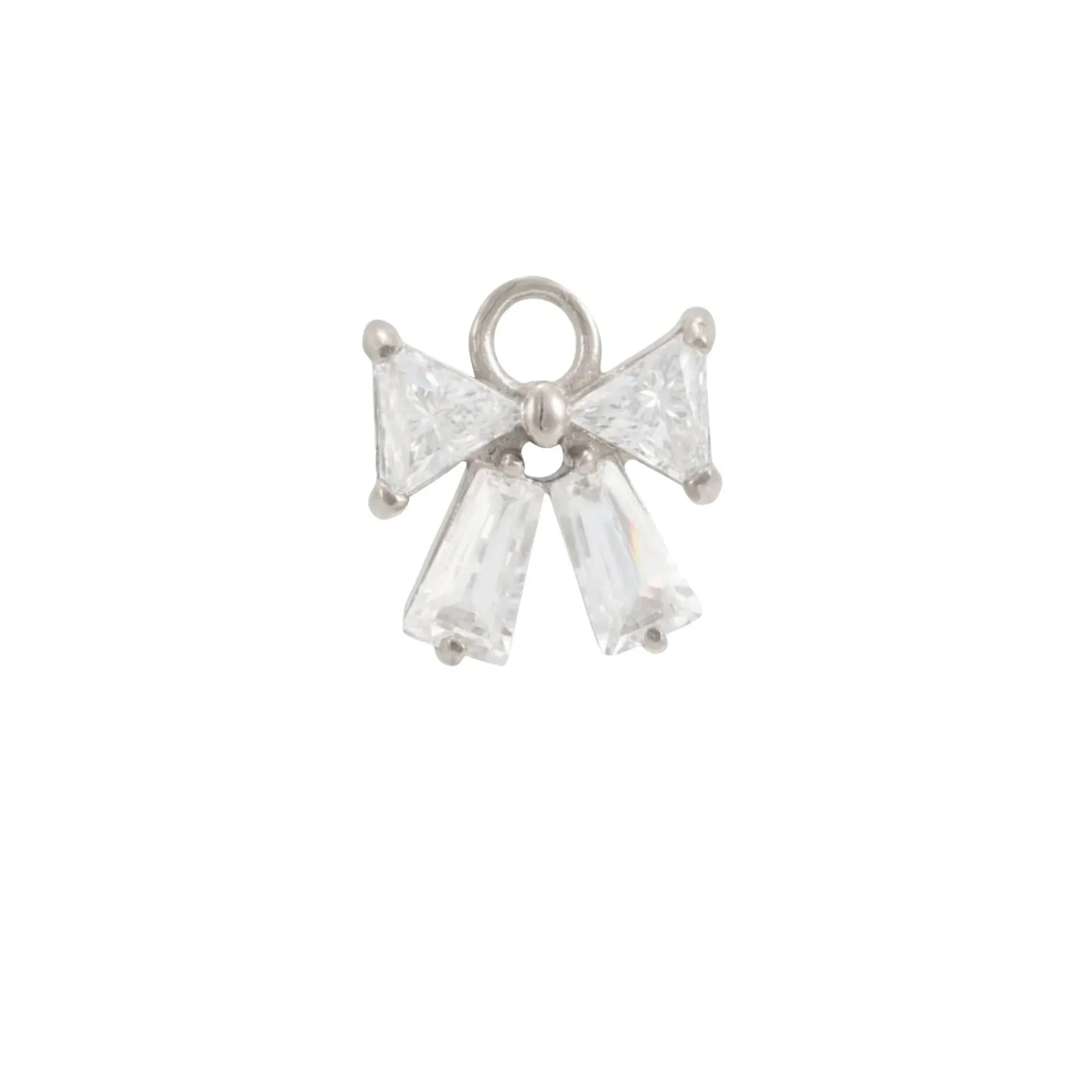 Clara Bow Hoop Charm (Pair)