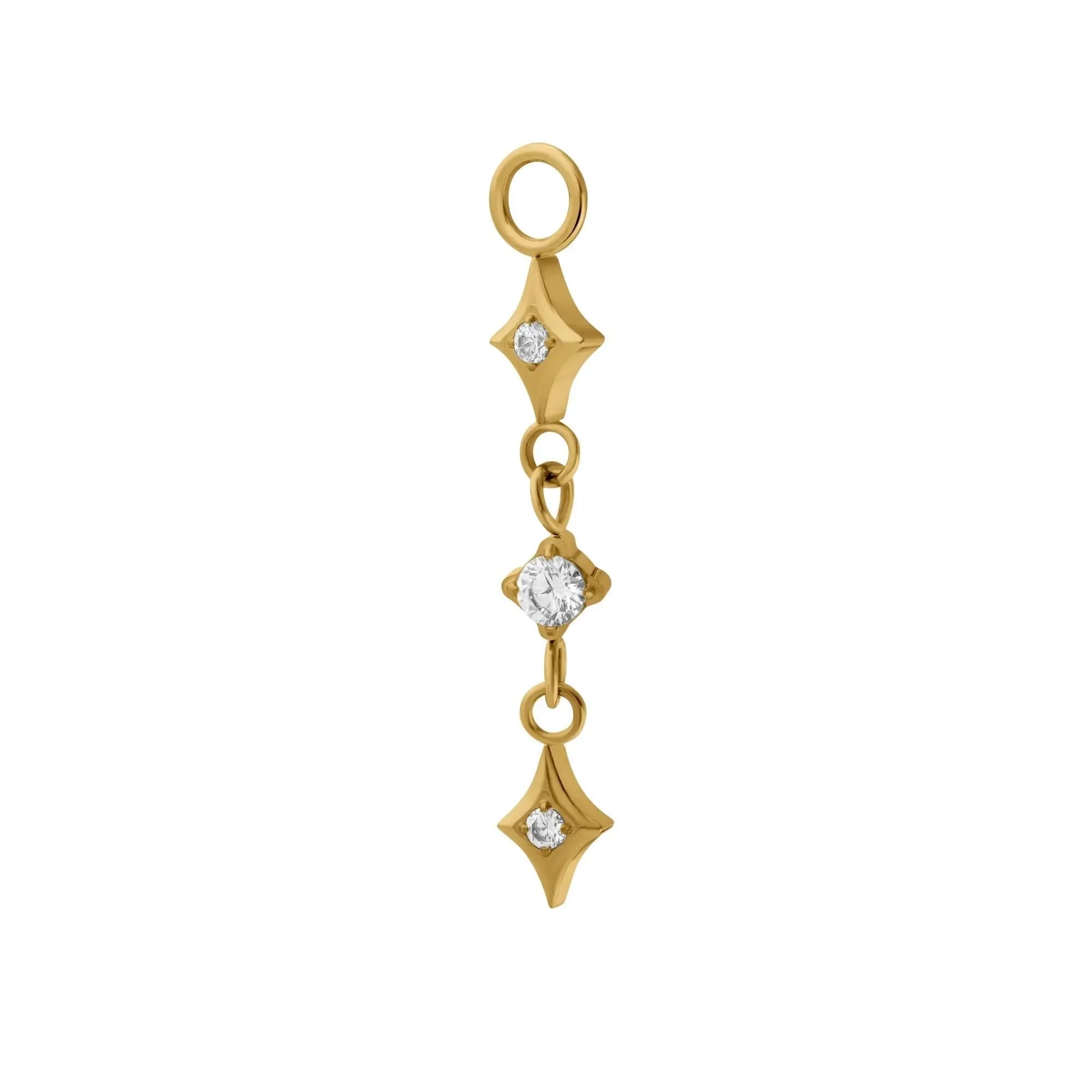 Étoile Hoop Charm (Pair)