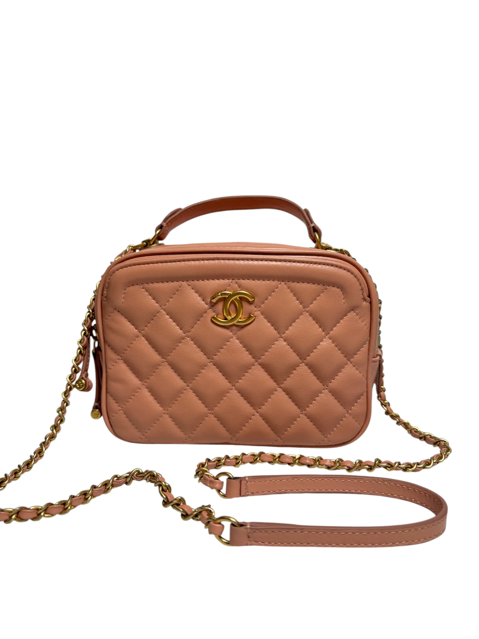 Chanel Top Handle Camera Bag Crossbody GHW
