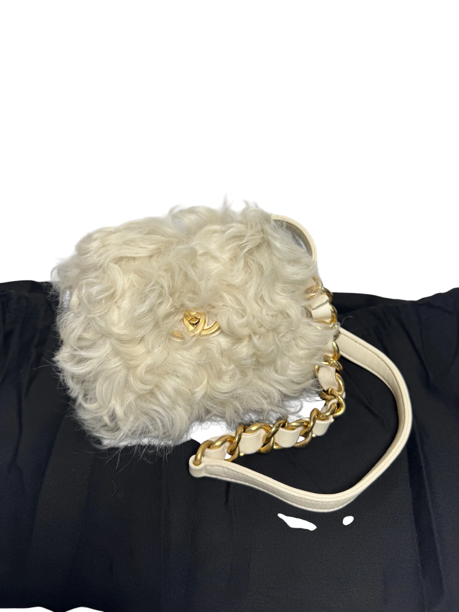 Chanel Mongolian Wool Fur Mini Crossbody GHW